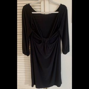 Sexy midi •low back revealing little black  dress